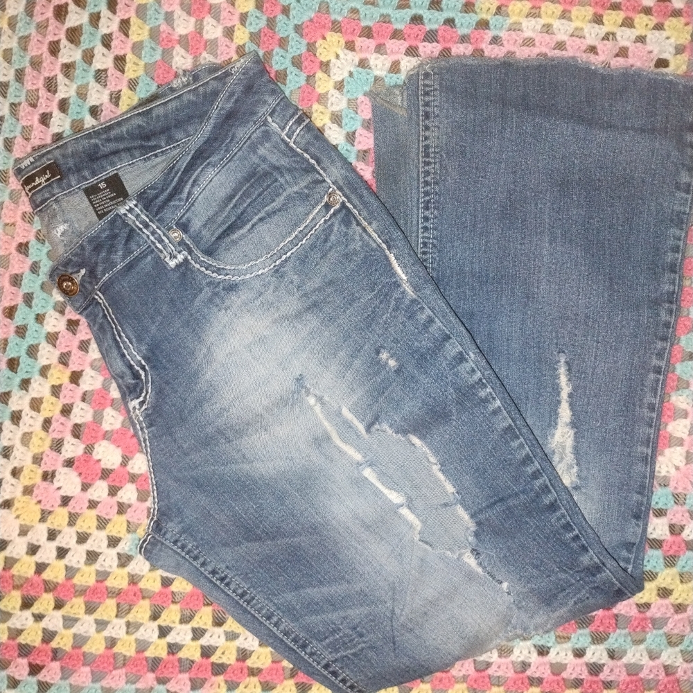 Soundgirl Distressed Jeans